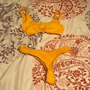 SHEIN yellow bikini; both size Small
